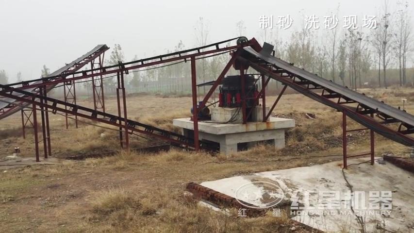 制砂洗沙現(xiàn)場(chǎng)
